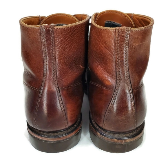L.L. Bean Mens Vintage Distressed Brown Leather Boots Size 10.5 W Made In Canada - Picture 6 of 14